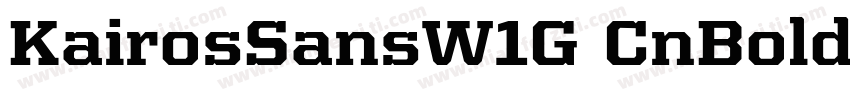 KairosSansW1G CnBold字体转换
